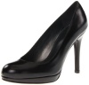 Stuart Weitzman Women's Platswoon Pump,Black Kid Leather,8.5 M US