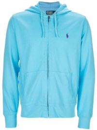 Polo Ralph Lauren Classic Lightweight Full-Zip Mesh Hoodie (X-Large, Bright Teal)