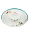 Make your favorite snacks sing with the Chirp chip and dip from Lenox Simply Fine. Adorned with the beloved birds and florals of Chirp dinnerware and in oven-safe bone china, it's an irresistible addition to any serveware collection. Modular pieces make prep and cleanup a breeze.