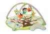 Multiple Fabrics Plus Activities On The Mat: Crinkle Leaves, Squeaker Flower And Tree Trunk Baby-Safe Mirror - Skip Hop Treetop Friends Activity Gym