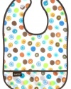 Kushies Waterproof Bib, White Circle, Infant