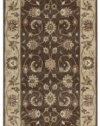 Nourison Zanibar Floral Traditional Brown 2.3-Feet by 8-Feet Polyacrylic Runner Rug