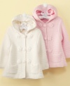 Your dainty darling will look perfect in pastels with these sweater jackets from First Impressions.