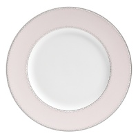 World-renowned fashion designer Monique Lhuillier collaborated with Waterford to create this fine china plate in beautiful blush tones adapted from her brilliant couture bridal gowns and red carpet creations.