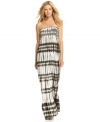 Graphic striped tie dye adds a modern boho appeal to this MICHAEL Michael Kors maxi dress -- perfect for simple spring style!