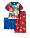 AME Sleepwear Boys Jake The Pirate, Red, 3/Toddler