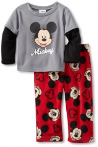 AME Sleepwear Boys 8-20 Mickey 3, Multi, 2T