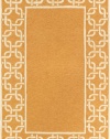 Liora Manne Spello Chain Border Rug, 24-Inch by 8-Feet, Orange