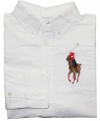 Ralph Lauren Toddler Boy's Big Pony Blake Oxford (3/3T, White)