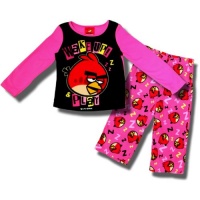 Angry Birds Wake Up & Play! 2 Piece fleece pajama set for girls - 8