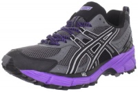 ASICS Women's Gel-Kahana 6 Trail Running Shoe,Titanium/Black/Electric Purple,9.5 M US