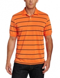 IZOD Men's Short Sleeve Honeycomb Stripe Pique Polo