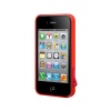 SwitchEasy SW-LAN4S-R Lanyard Slim Case for iPhone 4 & 4S - 1 Pack - Case - Retail Packaging - Red