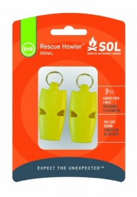 Adventure Medical Kits Sol Rescue Howler Whistles (2) , 2 - Ounce