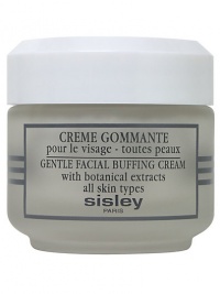 A scrub cream which works gently to lift impurities from the skin surface. The Buffing Cream is applied like a mask, then rolled off, taking with it dead skin cells and impurities that can dull the complexion. The very gentle formula contains Matricaria, which has soothing and softening properties particularly beneficial to fragile skins. With regular use, it helps refine skin texture and preserve its smooth, even appearance. 