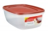 Rubbermaid 7J77 Easy Find Lid Rectangle 40-Cup Food Storage Container