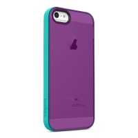 Belkin Grip Candy Sheer Case / Cover For New Apple iPhone 5 (Purple / Blue)