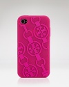 Get dialed in with this soft plastic iPhone case in a signature Tory Burch motif. It is an instant tech upgrade.