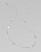 From the Lollipop Collection. Faceted drops of clear quartz in various sizes are sprinkled along a graceful sterling silver chain. Clear quartz Sterling silver Length, about 37 Lobster clasp Imported