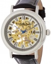 Stuhrling Original Men's 313A.331531 Classic Delphi Macbeth Mechanical Skeleton Silver Tone Watch