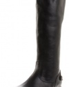 FRYE Women's Melissa Back Zip Knee-High Boot,Black Soft Vintage Leather,7 M US