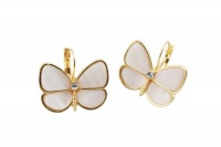 Crazy Sale!!!delicate Shell Butterfly Stud Earrings