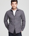 Shades of Grey Quilted Shirt Jacket