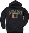 Miami Hurricanes Black Perennial II Hooded Sweatshirt