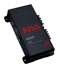 Boss Audio R1002 2-Channel Mosfet Power Amplifier with Remote Subwoofer Level Control