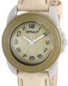 Sprout Women's ST/1037OLGYTN Tan Organic Cotton Strap Bamboo Dial Eco-Friendly Watch