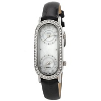 Breda Women's 5152_black Black Madeline Dual Time Zone Patent Leather Watch