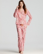 Curl up and get comfy in leopard print pajama's from PJ Salvage.