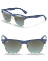 Sleek and chic, these classic Ray-Ban sunglasses look great on him or her.