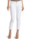 PAIGE Women's Kylie Crop With Slit Jean, Optic White, 26