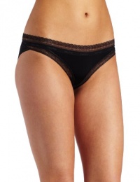 Calvin Klein Women's Sexy Signature Bikini With Lace, Black, Large