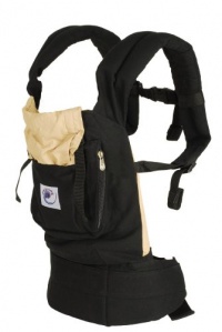 Ergo Baby Carrier Black with Camel Lining