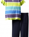 Splendid Littles Baby-Boys Newborn Del Mar Stripe Pant Set, Shred, 6-12 Months