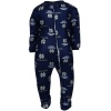 NCAA Notre Dame Fighting Irish Infant Full Zip Raglan Coverall (Blue, 18Mo)