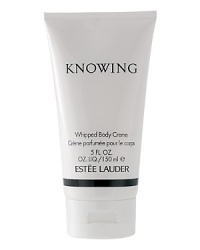 Rich moisture and a sophisticated, distinctive scent. Knowing is a sophisticated, distinctive scent. Introduced in 1988, Knowing is a deep, woody fragrance with a European sensibility. Heady and exciting, it has great style without even trying. The elegant bottle, which looks sculpted from a solid crystal, is an excellent example of how an Estee Lauder fragrance pleases your every sense, and brings the luxurious distinction of Knowing into the palm of your hand. Knowing Body Creme is a luxuriously moisturizing creme that glides on, absorbs instantly. Leaves skin feeling smooth, silky and richly scented.