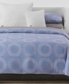 The sky's the limit with this Orion comforter set from Lacoste. Features a white and grey circular shape pattern on a soft blue background for a contemporary appeal. Reverses to self.