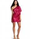 Jessica Simpson Women's One-Shoulder Sequin Dress