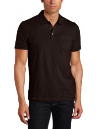 Perry Ellis Men's Short Sleeve Slub Polo Shirt With Pockets