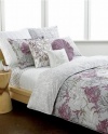 Style&co Florabella 200T Reversible Full/Queen Comforter Set Gray/Purple/White