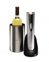 Oster 4208 Inspire Electric Wine Opener with Wine Chiller, Stainless Steel