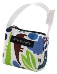 Ah Goo Baby Pacifier Tote, Zoo Frenzy