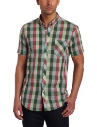 Ben Sherman Men's Short Sleeve Slubby Gingham Woven Shirt