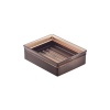 InterDesign Formbu Soap Dish, Espresso Bamboo/Amber