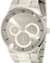 Kenneth Cole New York Men's KC9162 Classic 3500 Series Round Chronograph Contemporary Sub-Eye Grey Watch