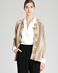 In a textural wool blend knit, this REISS jacket is a stylish alternative to typical outwear. A diamond check pattern and bold gold-tone closure contributes to its unique, high-fashion appeal.