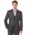 To make a lasting impression, this regular fit blazer by Perry Ellis will get you noticed.